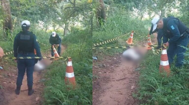 Corpo de homem é encontrado com marcas de sangue na Estrada da Alegria