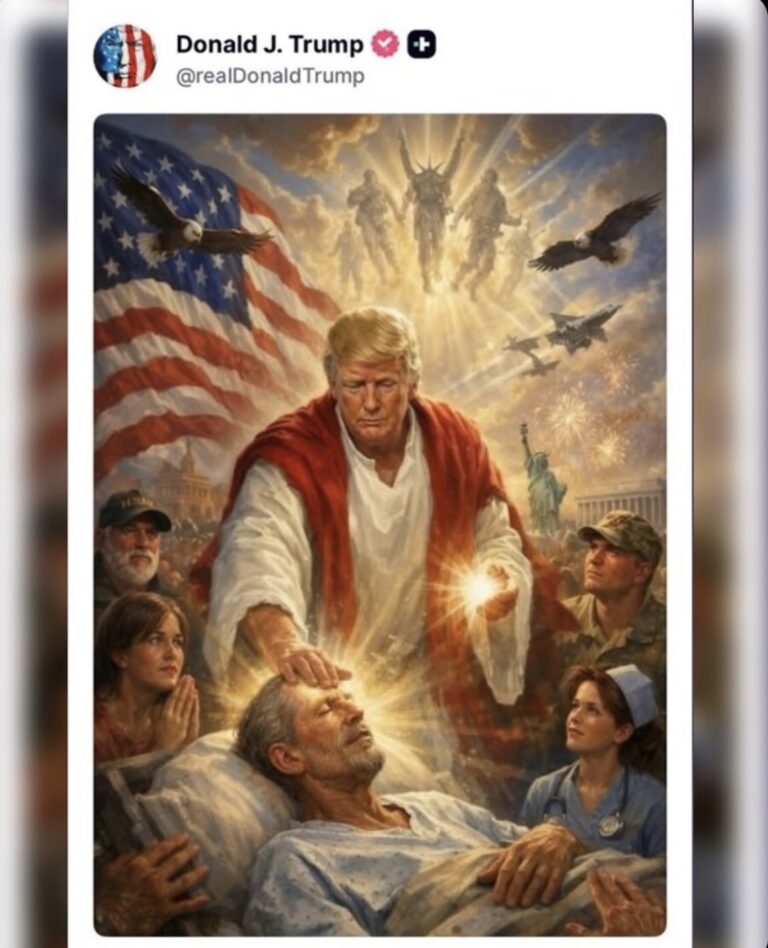 Trump surge como Jesus Cristo em imagem gerada por IA após ataques ao papa Leão XIV