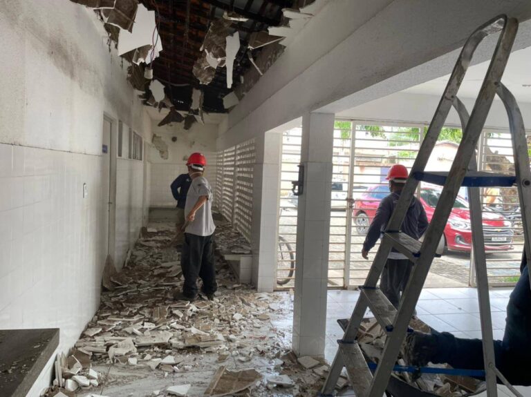 Após desabamento de forro, FMS fecha UBS Adelino Matos para reforma em Teresina