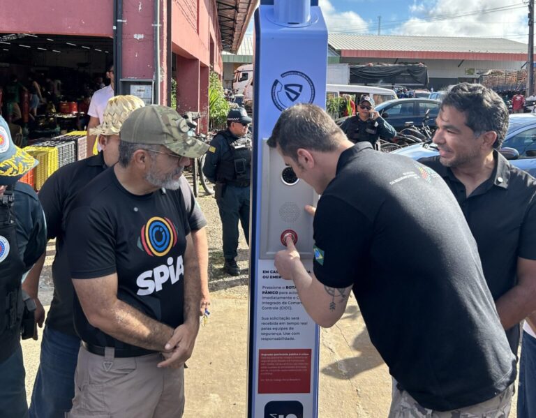 Novo totem inteligente com botão de emergência é instalado na Nova Ceasa em Teresina
