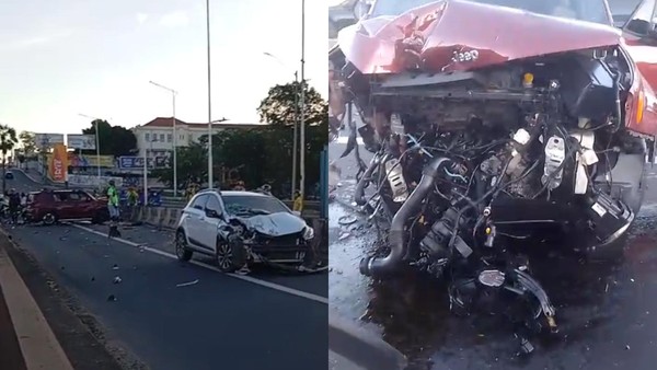 Motorista com sinais de embriaguez é detido após acidente na Ponte JK em Teresina
