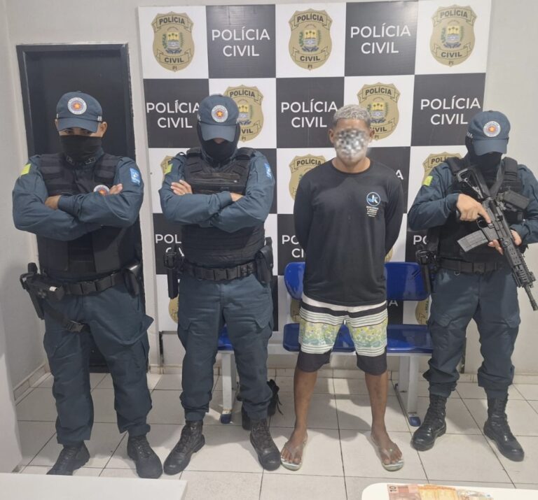 Polícia Militar prende suspeito por tráfico de drogas e apreende 56 pedras de crack no Piauí