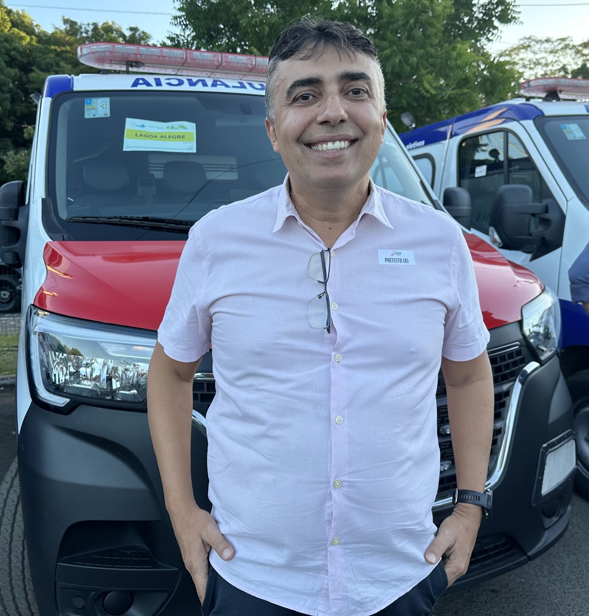 “É um grande ganho para Lagoa Alegre”, diz prefeito Dr. Osael Moita ao receber nova ambulância