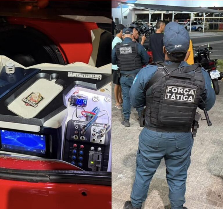 SSP realiza operação contra perturbação do sossego e apreende carro de som em Teresina