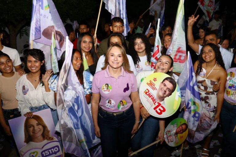 Ana Paula reúne multidão em Uruçuí durante recepção ao governador Rafael Fonteles