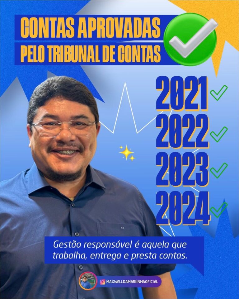 Prefeito Maxwell da Mariinha encerra primeiro mandato com todas as contas aprovadas pelo TCE-PI