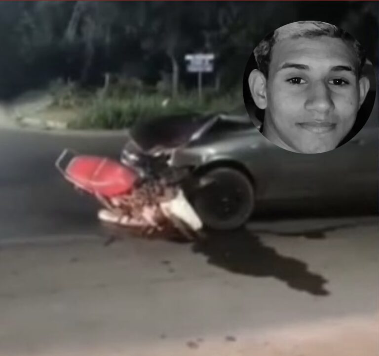Adolescente de 16 anos morre após grave acidente entre carro e moto em Altos