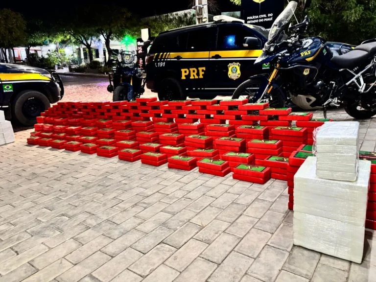 PRF apreende quase meia tonelada de cocaína escondida em caminhão no Sul do Piauí