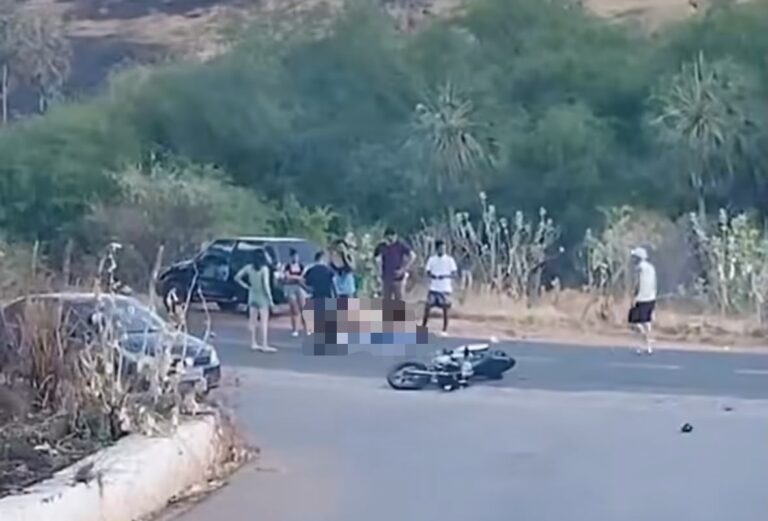 Entregador em motocicleta morre após colidir com carro na PI-375 em Picos